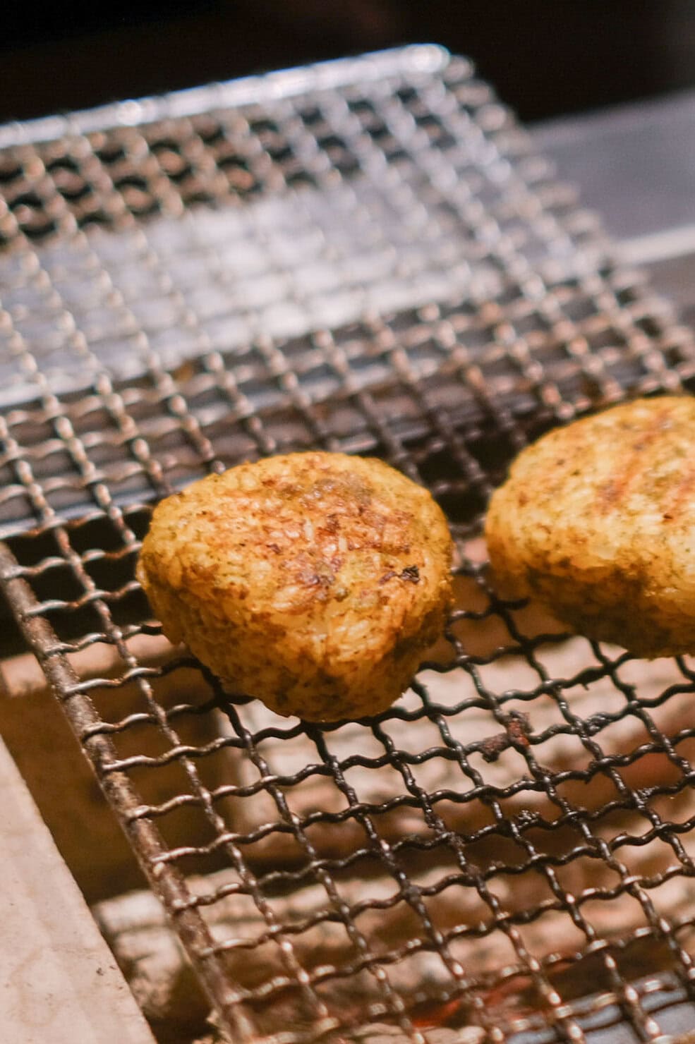 マスタードで焼き上げた焼きおにぎり