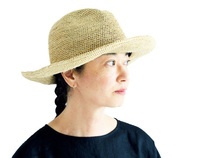 かぐれ MD 奥田知子さん愛用の麦わら帽子