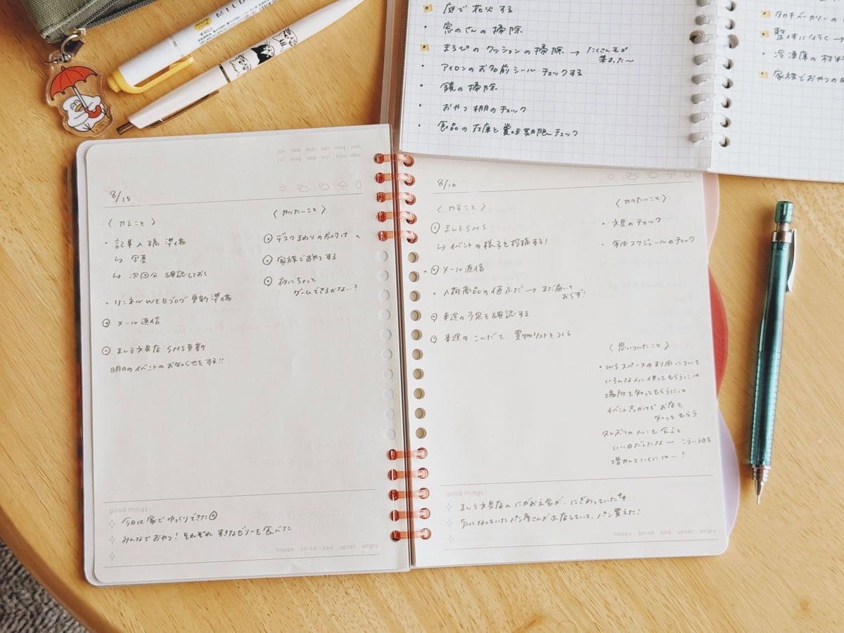 やりたいことリストから、今日できそうなことをリストアップ。家事や仕事と組み合わせて、調節しながら、できる範囲で楽しみます。