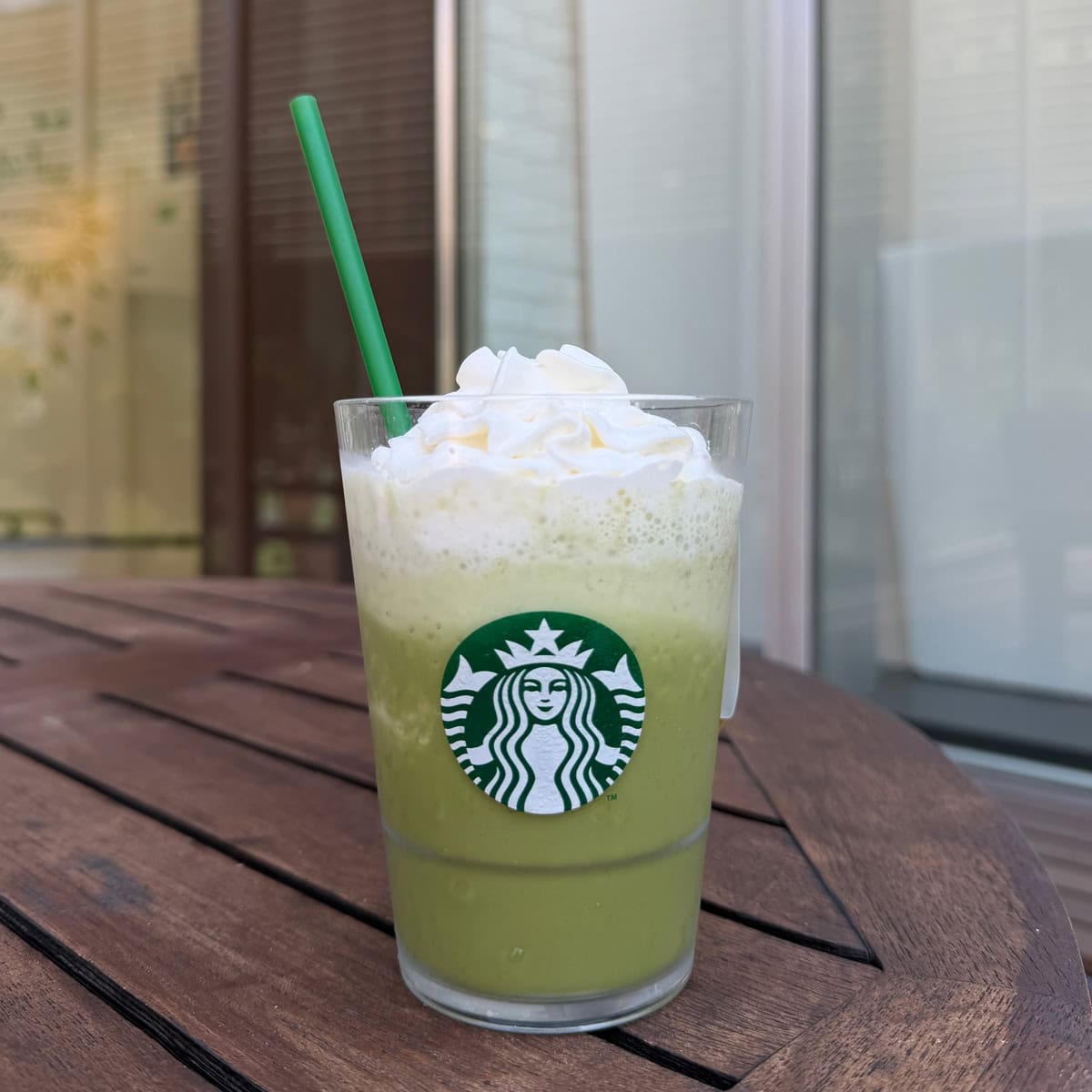 エスプレッソカスタムをした抹茶クリームフラペチーノ