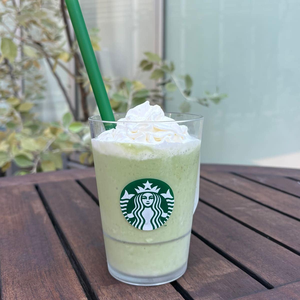 和パフェカスタムをした抹茶クリームフラペチーノ