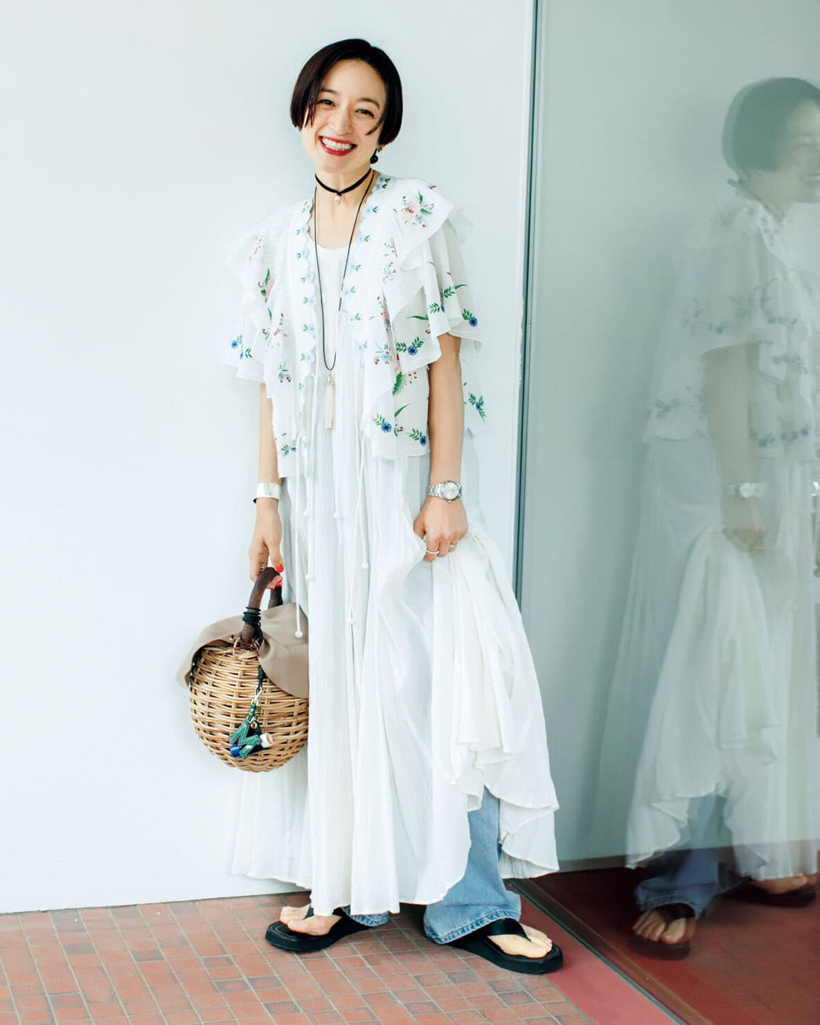 モデル高山都さんの夏の私服スナップ