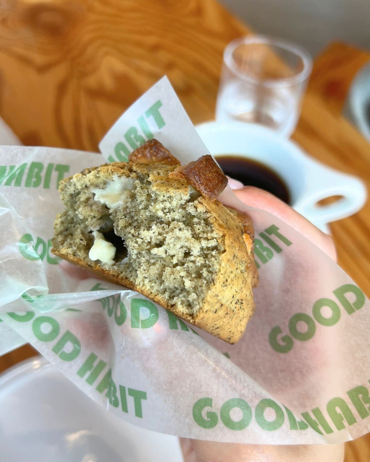 長野県佐久市のおしゃれカフェGOODHABITのアールグレイホワイトチョコスコーン