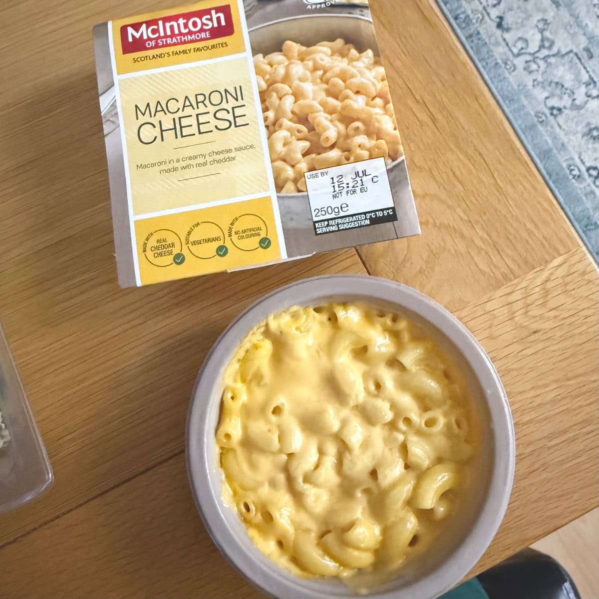 冷凍食品テスコのマカロニチーズ