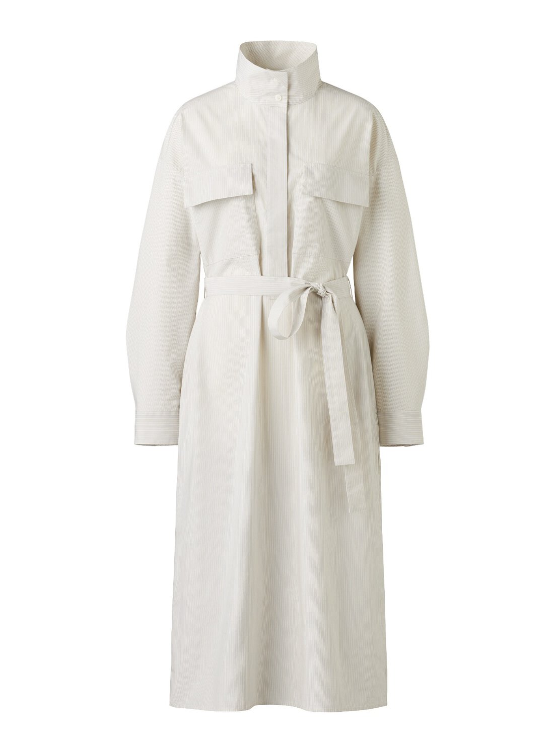 コットンスタンドカラーワンピース ¥5,990