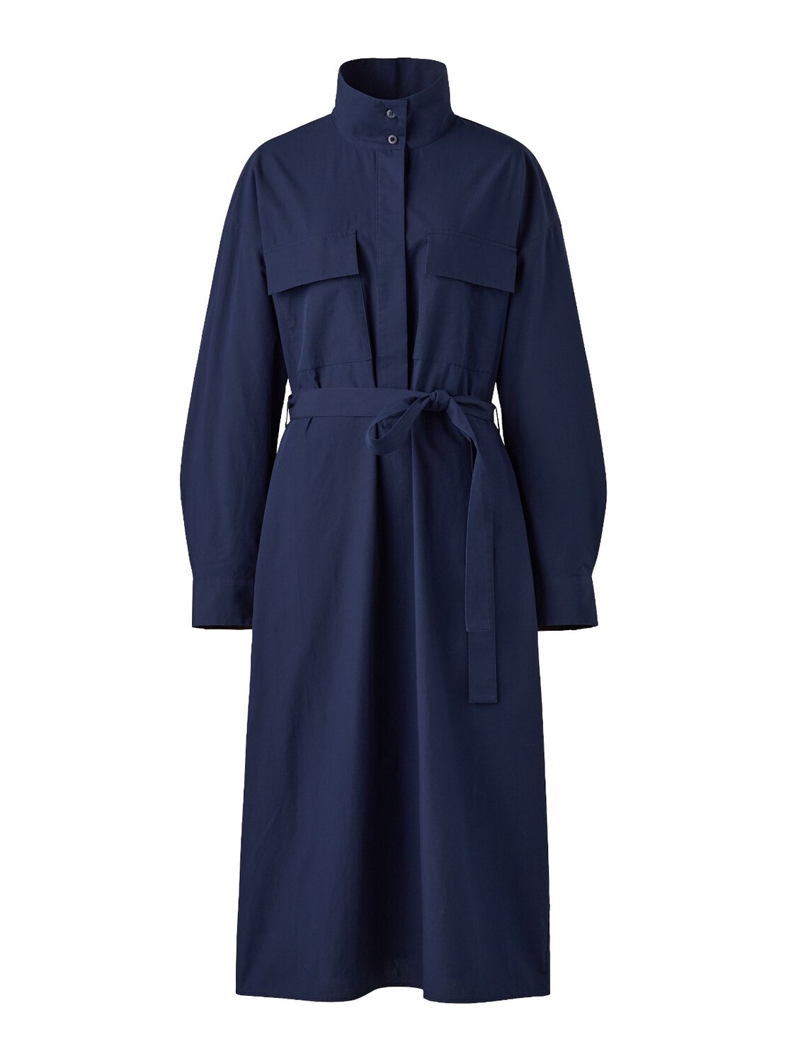 コットンスタンドカラーワンピース ¥5,990