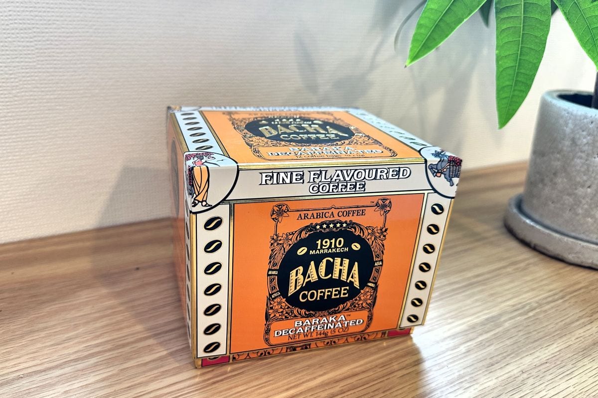 バシャコーヒー カフェインレス「バラカ デカフェ コーヒー」ドリップバッグ箱