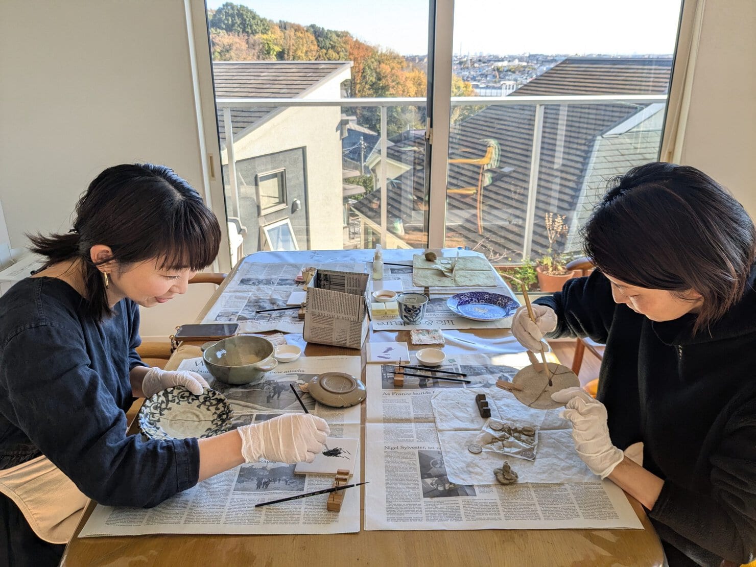 友と金継ぎ