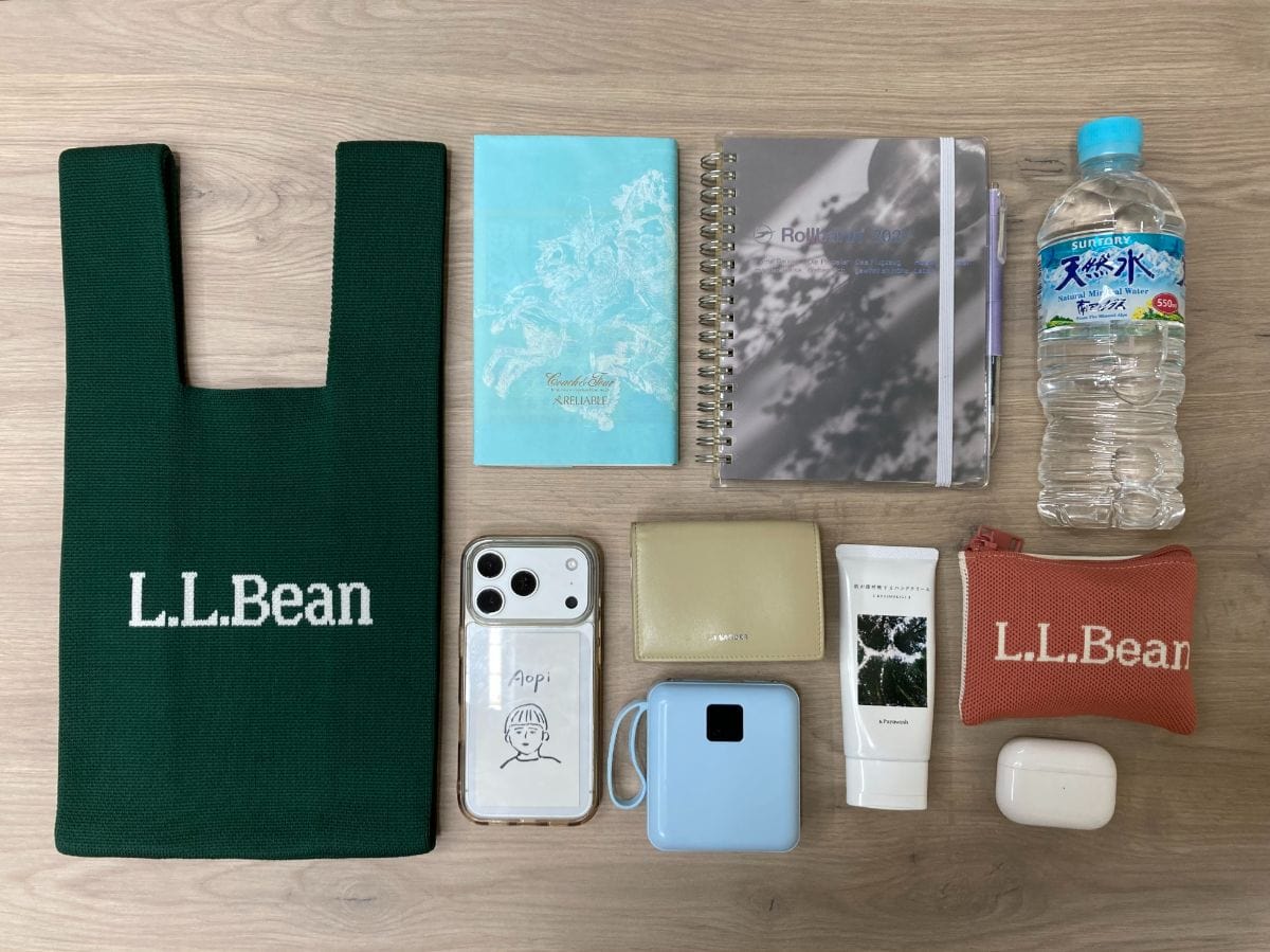 リンネル11月号付録L.L.Beanのバッグ&ポーチで休日にカフェ巡りするときの持ち物