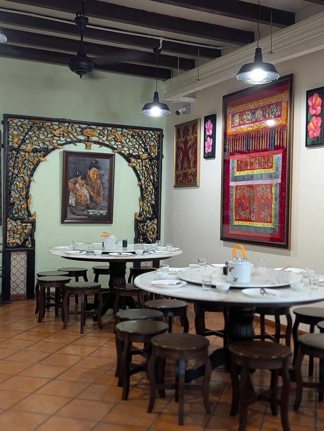 Ivy’s Nyonya Cuisineの室内の様子