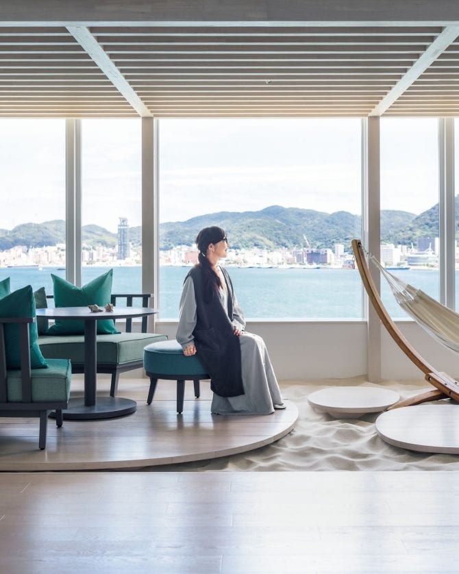 【内田彩仍さんが訪ねた絶景ホテル「リゾナーレ下関」】 海峡を眺め、至福の食を味わう。大人旅の3つの過ごし方