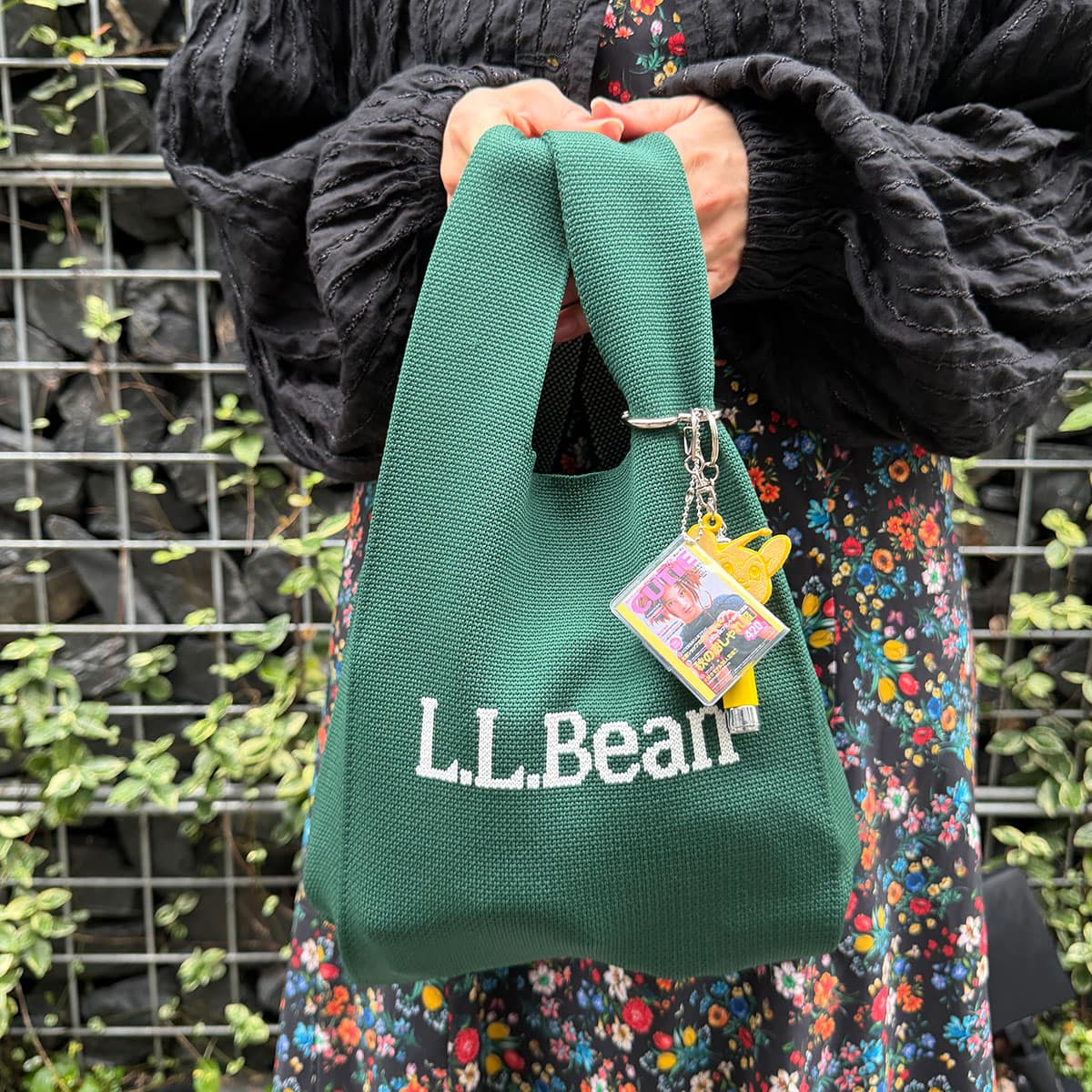 リンネル11月号L.L.Bean付録バッグにキーホルダーをつけてアレンジ