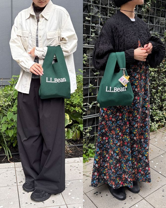 【大人の秋コーデに大活躍】L.L.Beanの付録ニットバッグどう持つ？ リンネル編集部のバッグコーデスナップ5選