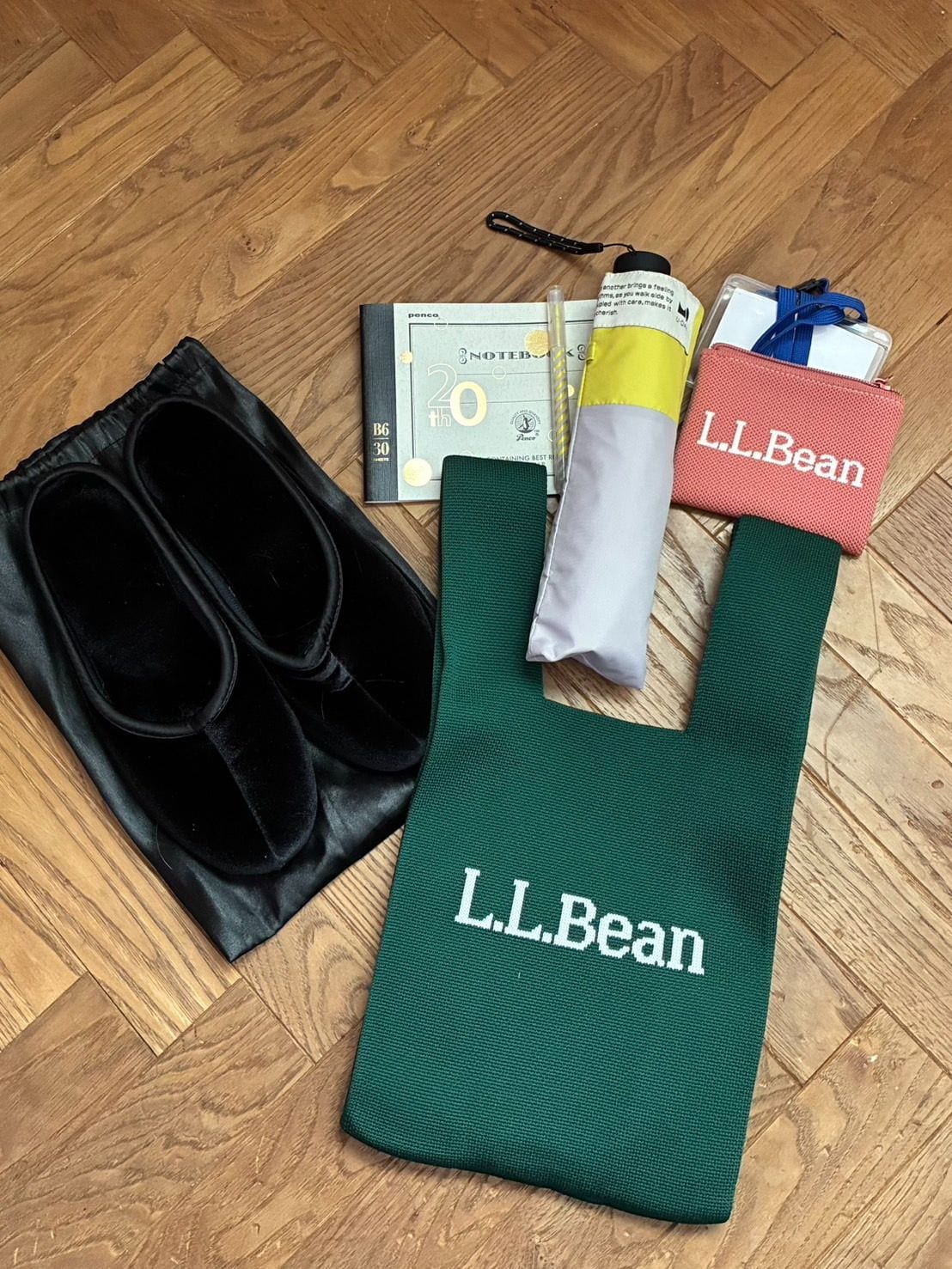 リンネル11月号付録L.L.Beanのバッグに入れる子どもの学校行事の必需品セット