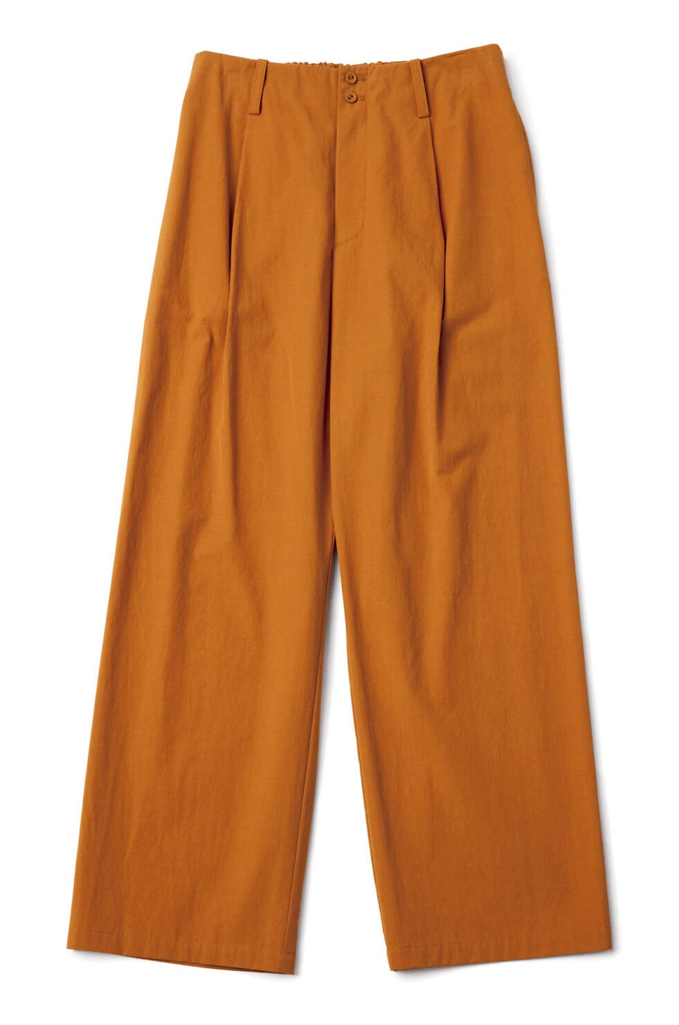 裾にかけてほどよくテーパードした美しいシルエットのロワズィールのクロップドパンツ