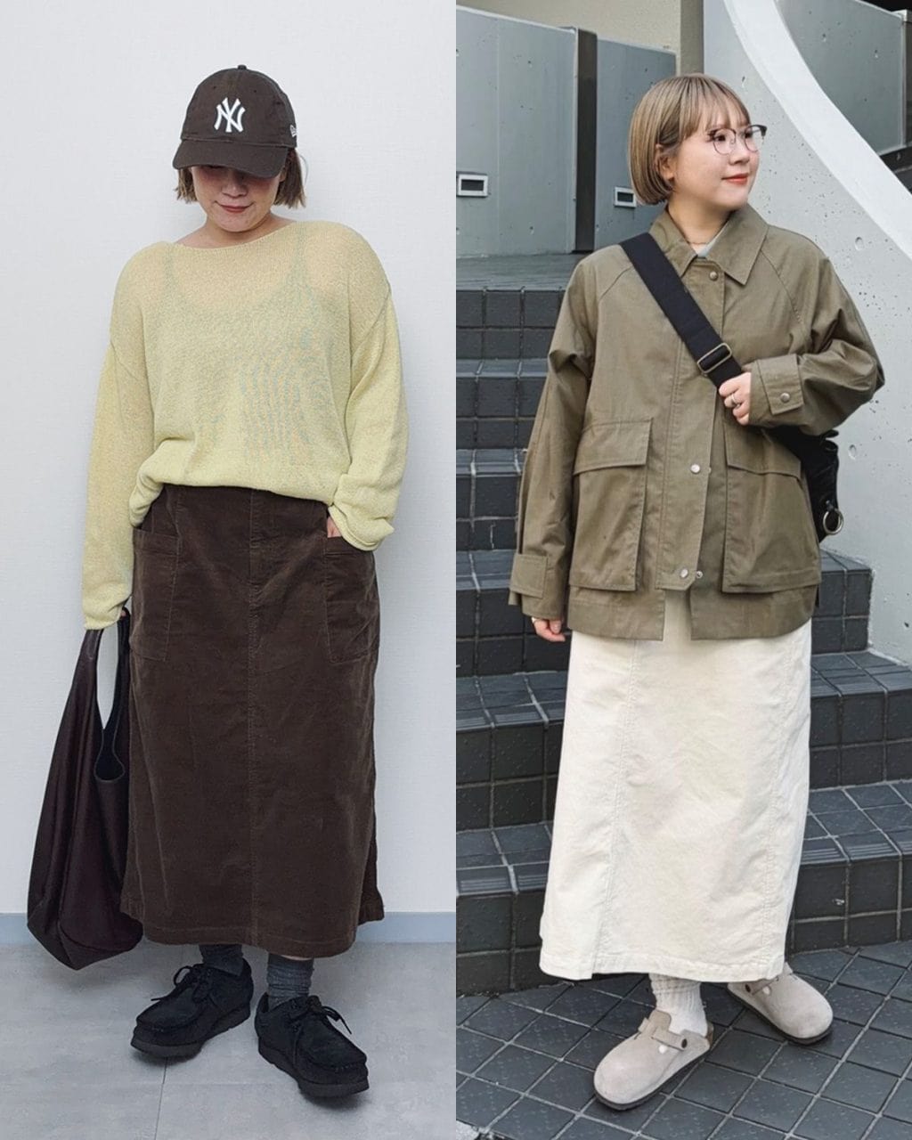 【無印良品】 あえての「XL」が大正解な万能コーデュロイスカートで、腰回りをすっきりカバー！