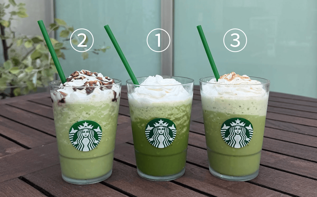 抹茶クリームフラペチーノの無料カスタムおすすめ3選
