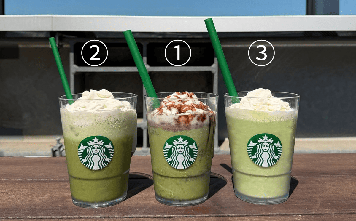 抹茶クリームフラペチーノの有料カスタムおすすめ3選